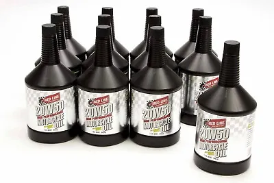 Redline Oil 42524 20W50 Synthetic Motorcycle Oil ZDDP - Set Of 12 Qts Bottles • $227.04