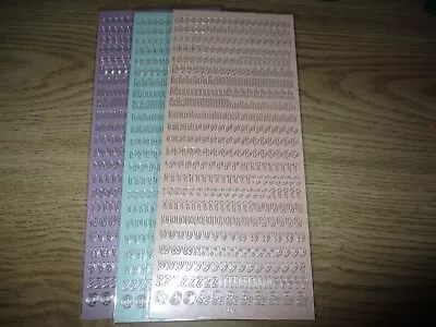 Lower Case Alphabet Peel Off Sticker Sheet Card Making Craft Colour Choice • £1.70