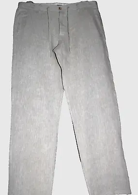 H&M Beige Men's Linen  Pants Trousers Size US 38 R • $52.75