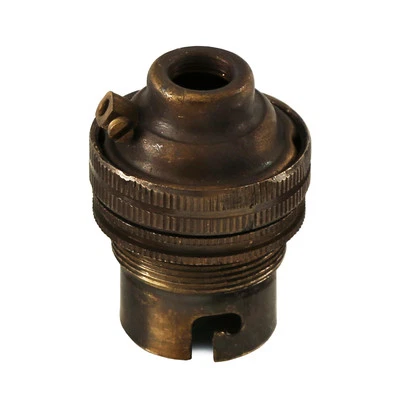 £4.90 • Buy Metal BC B22 Bayonet Cap Bulb Lamp Holder M10 Vintage Retro MLH004 Lampholders