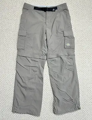 Mountain Hardwear Mesa Convertible Pants Men Size M Short 32x29 Belted Hiking • $29.99