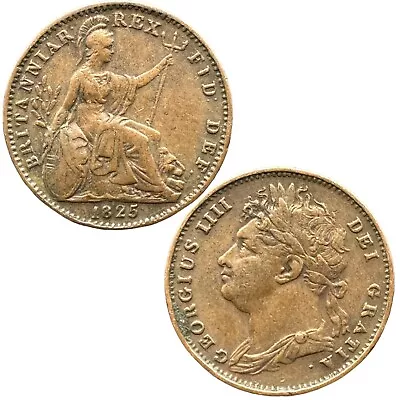 George Iiii 1825 Farthing Coin ** Collection / Spink 3822 ** • £0.99