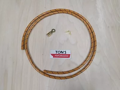 4 Ft Spark Plug Wire Hit And Miss Engine Ring End Maytag Gas Motor Ignition OrB • $14