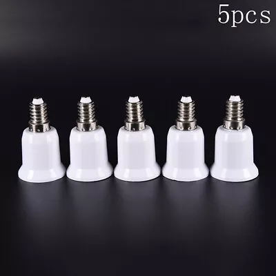 5pcs E14 To E27 Base Screw Light Lamp Bulb Holder Adapter Socket Converter BDME • $6.63