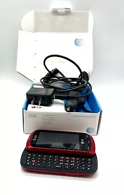 LG C395 Xpression AT&T Cell Phone With Box  Slider Works Y2K Vintage Red • $19