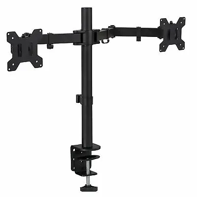 $55.56 • Buy Mount-It! Dual Monitor Mount Full Motion Adjustable Arms Fits 17-27 Inch Screens