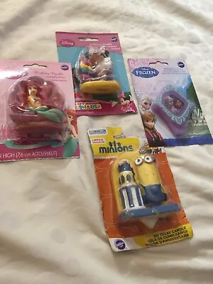 Disney Frozen - Mermaid -Minnie -MinnioBirthday Candle  4Pc New Sealed Wilton • $18.40