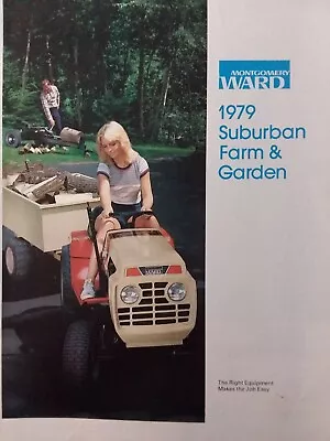 Montgomery Ward 1979 Suburban Lawn Farm Mini-Catalog Color Garden Tractor Gilson • $59.95