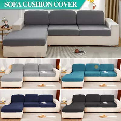 Stretch Sofa Cover Couch Back Seat Cushions Lounge Slipcover 1 2 3 4 Seater • $8.99