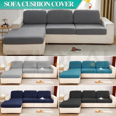 Stretch Sofa Cover Couch Back Seat Cushions Lounge Slipcover 1 2 3 4 Seater • $9.99