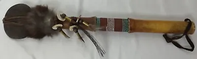 NATIVE AMERICAN INDIAN ~ BEADED WAR CLUB ~ Vintage Antique • $179.82