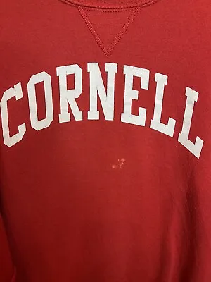 Vintage Cornell University Sweatshirt Adult Large Red Ringer • $24.99