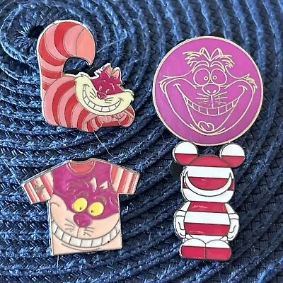 Disney Trading 4 Pin Lot Cheshire Cat T Shirt Circle Kawaii And Vinylmation • $9