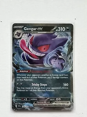 Gengar EX 104/162 Full Art NM/M Temporal Forces Pokemon Card • $4