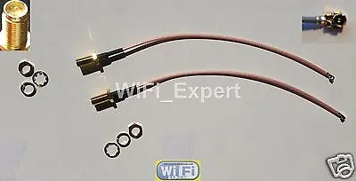 2 Mini PCI IPX U.FL To RP-SMA Antenna WiFi Pigtail RG178 Cable Any Length USA • $6.24