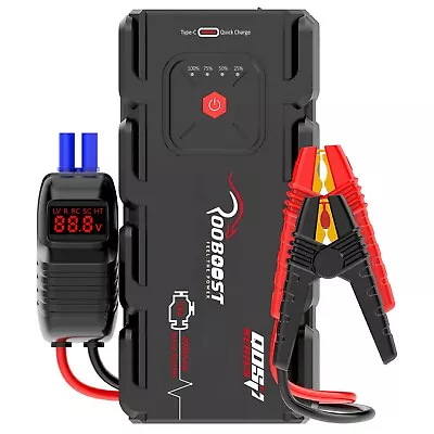 $117.99 • Buy Jump Starter 2000A Portable 12 Volt Car Battery Heavy Duty High Booster Rooboost