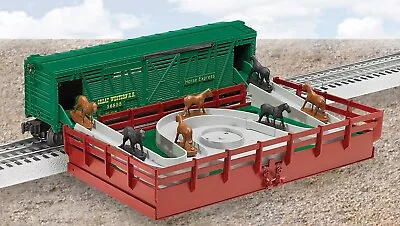 Lionel O Scale Operating Trackside Great Western Horse Car W/ Corral Set 6-36855 • $89.99