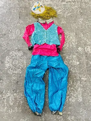 Vtg Handmade Adult Clown Suit Costume Women's Sz Small Birthday Parties Circus • $29.74