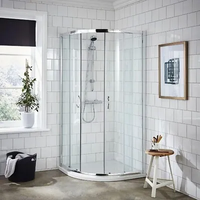 Quadrant Shower Enclosure Corner Cubicle 5mm Glass Screen Door 900 X 900mm • £199.95