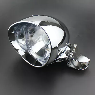 12V Motorcycle Headlight Vintage High /Low Beam Headlamp With Head Light Bracket • $36.79