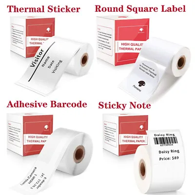 Round Square Sticker Paper Self-Adhesive Label For Phomemo M110 M200 Printer • $6.20