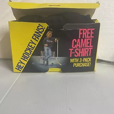 Vintage Camel Cigarettes Joe Camel Boston Hockey Pocket T-Shirt XL • $59.98