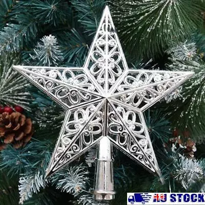 Christmas Tree Topper Five-pointed Star Christmas Tree Top Star Xmas Tree Top • $9.84