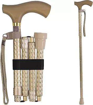 Walking Cane For Men Or Women Foldable And Adjustable From 32-37 Inches FSA An • $38.89