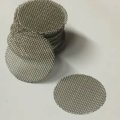 50 COUNT Stainless Steel T304 Wire Mesh Screen Filter Discs 5/8  MADE IN USA! • $7.94
