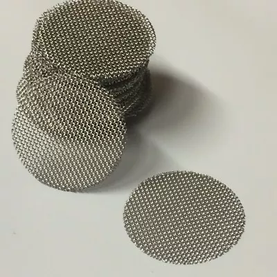 50 COUNT Stainless Steel T304 Wire Mesh Screens Filter Discs 3/4  MADE IN USA! • $7.94