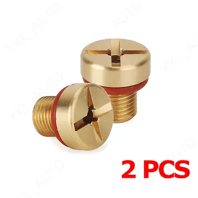 2X Brass Coolant Tank Bleed Screw For BMW E30 E31 E34 E36 Z3 Z4 E38 17111712788 • $9.34