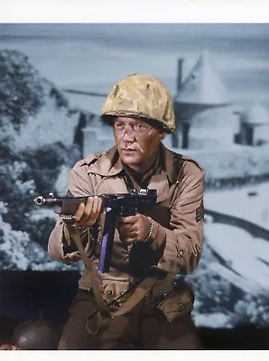 RARE COLOR  STILL TVs COMBAT COLOR CLOSEUP OF THE LATE VIC MORROW  • $13