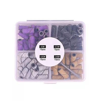 1 Box Nail Drill Bits Small Sanding Bands Portable Nail Strap Set Natural Nails • $1.50