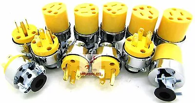 (12-pc) Male & Female Extension Cord Replacement Electrical Plugs 15AMP 125V End • $24.99