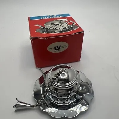 Vintage Loose Leaf Infuser Teapot Stainless Steel • $14