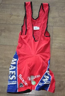 Landbouwkrediet Maes Cycling Team Bib Shorts Size L 4 50 Vermarc Sport • $42.61