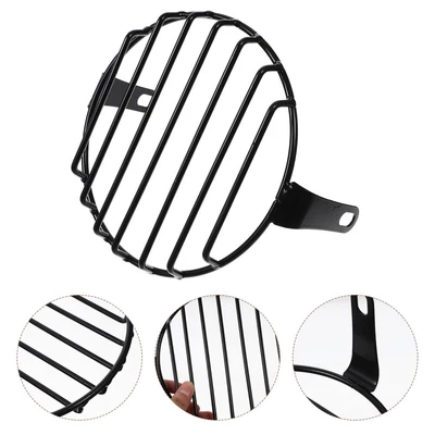 £11.64 • Buy Griddle Grill Motorcycle Headlight Shade Mesh Grill Guard Plate