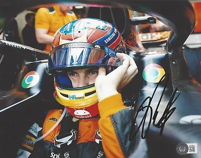 OSCAR PIASTRI SIGNED MCLAREN RACING FORMULA 1 F1 8x10 PHOTO 6 BECKETT BAS COA • $122.99