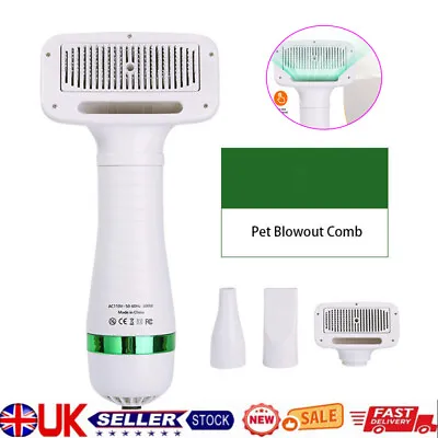 £14.59 • Buy 2-In-1 Pet Dog Hair Dryer Comb Upgraded Pet Cat Grooming Hair Dryer With Hair UK