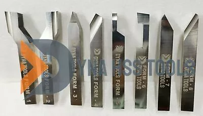 5/8  X 4  HSS Ground Lathe Form Tools Set Of 8 Pieces Unimat Emco Myford Boxford • $326.30