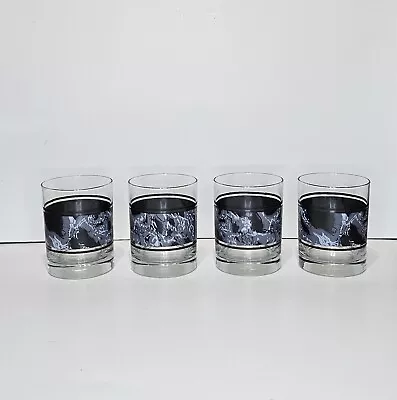 Mid Century Modern Whiskey Glasses Set Of 4 12oz  • $17.99