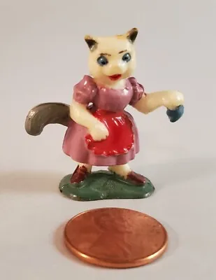 Marx Miniatures Fairykins Series - Mother Cat (Hand Painted - 1962) • $3
