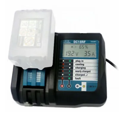 DC18RF Li-ion Battery Charger For Makita 14.4V 12V 18V BL1840 BL1815 1450 DC18RC • $20.89