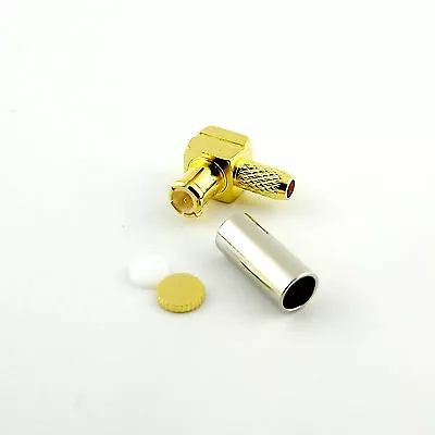 $0.99 • Buy 1x RF Connector MCX Male Plug Right Angle Crimp For RG174 RG316 RG188 Coax Cable