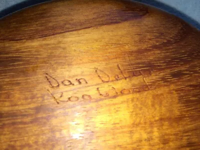 Dan DeLuz Signed Hawaiian 100% Pure Koa Wood 9-piece Salad Set. Extremely Rare.  • $7500