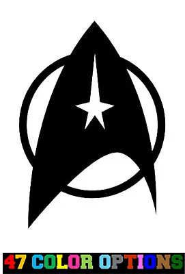 $4 • Buy Vinyl Decal Truck Car Sticker Laptop - Star Trek Next Generation Badge