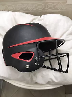 Boombah BBH1 Girls Black And Red Batting Helmet UBH  1 Size Fits Most • $20