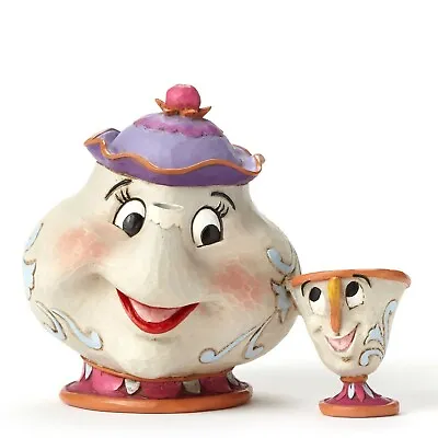 Jim Shore Disney Traditions - MRS POTTS AND CHIP Beauty And The Beast Figurine • $93