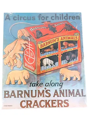© 1991 Nabisco Barnum's Animal Crackers Cardboard Sign  Approx 9.5  X 11  #17654 • $12.24