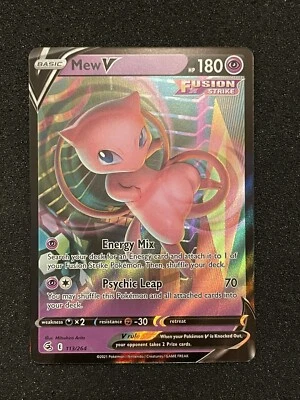 $2.99 • Buy Pokemon Mew V 113/264 - SWSH08 Fusion Strike Ultra Rare - Near Mint (NM)